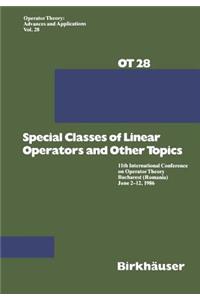 Special Classes of Linear Operators and Other Topics