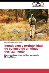 Inundación y probabilidad de colapso de un dique-deslizamiento