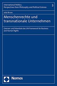 Menschenrechte Und Transnationale Unternehmen