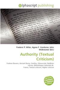 Authority (Textual Criticism)