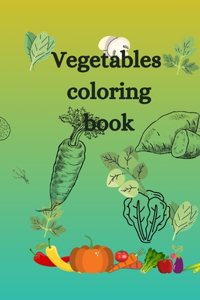 Vegetables coloring book