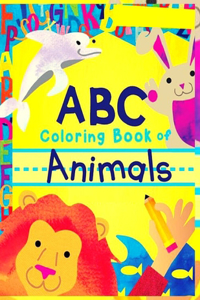 animals abc coloring book of