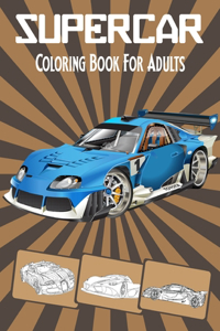 SuperCar Coloring Book For Adults
