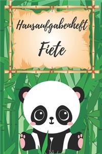 Hausaufgabenheft Fiete
