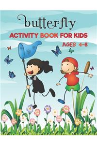 Butterfly Activity Book for Kids Ages 4-8