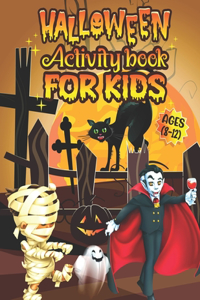 Halloween Activity Book For Kids Ages 8-12