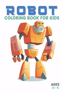 Robot Coloring Book for Kids Ages 2-4