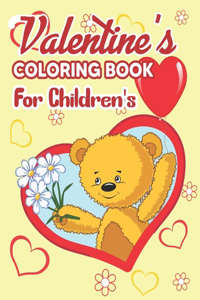 Valentine's Coloring Book for Children's