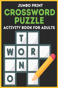 Jumbo Print Crossword puzzle Activity Book For Adults