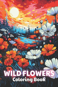 Wild Flowers Coloring Book For Adult