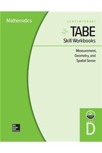 Tabe Skill Workbooks Level D: Measurement, Geometry, and Spatial Sense - 10 Pack