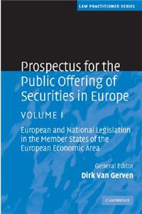 Prospectus for the Public Offering of Securities in Europe