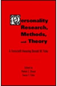Personality Research, Methods, and Theory