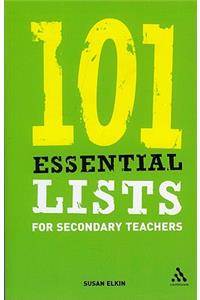 101 Essential Lists for Secondary Teachers