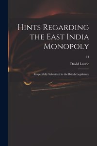 Hints Regarding the East India Monopoly