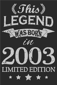 This Legend Was Born In 2003