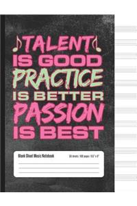 Talent Is Good Practice Is Better Passion Is Best