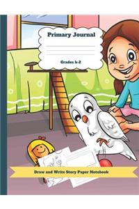 Primary Journal Grades K-2 Draw and Write Story Paper Notebook