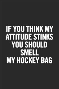 If You Think My Attitude Stinks You Should Smell My Hockey Bag