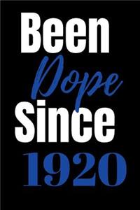 Been dope since 1920