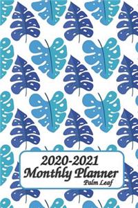 2020-2021 Monthly Planner Palm Leaf