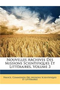 Nouvelles Archives Des Missions Scientifiques Et Littéraires, Volume 3