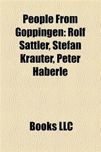 People from G Ppingen