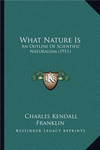 What Nature Is