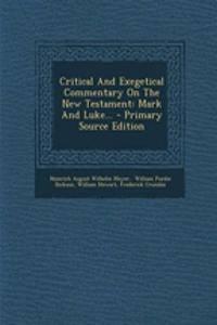Critical and Exegetical Commentary on the New Testament