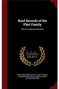 Brief Records of the Flint Family