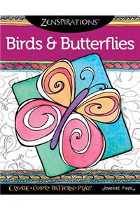 Zenspirations Coloring Book Birds & Butterflies