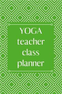 yoga teacher class planner