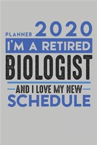Weekly Planner 2020 - 2021 for retired BIOLOGIST