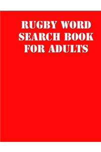 Rugby Word Search Book For Adults