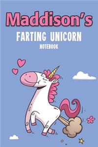 Maddison's Farting Unicorn Notebook