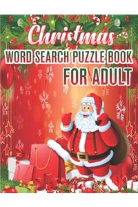 Christmas Word Search Puzzle book For Adult