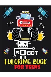 Robot coloring book For Teens