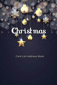 Christmas Card List Address Book