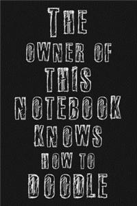 The owner of this notebook knows how to doodle