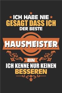 Ich habe nie gesagt dass ich der Beste Hausmeister bin Ich kenne nur keinen Besseren