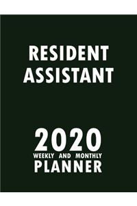 Resident Assistant 2020 Weekly and Monthly Planner