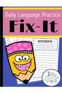 daily language practice fix it notebook