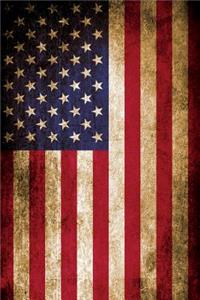 Vintage Rustic American Flag 6x9 Journal