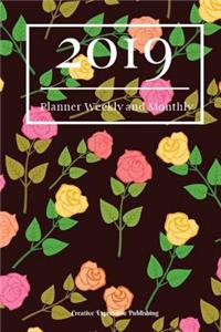 2019 Planner Weekly and Monthly: Weekly Calendar and Notes 2019 Professional Planner 6x9 Task Planner and Organizer