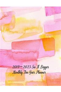 2019-2023 See It Bigger Monthly Five Year Planner
