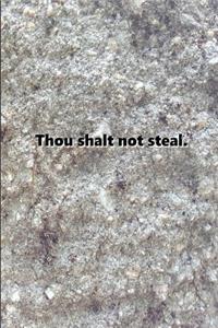 Religious Journal 7th Commandment Traditional Stone