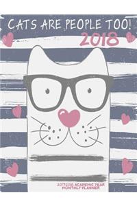 Cats are people too! 2018- 2017-2018 Academic Year Monthly Planner