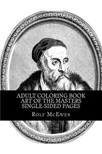 Adult Coloring Book - Art of the Masters Single-sided Pages