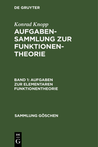 Aufgaben Zur Elementaren Funktionentheorie