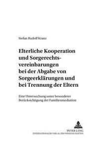 Elterliche Kooperation Und Sorgerechtsvereinbarungen Bei Der Abgabe Von Sorgeerklaerungen Und Bei Trennung Der Eltern